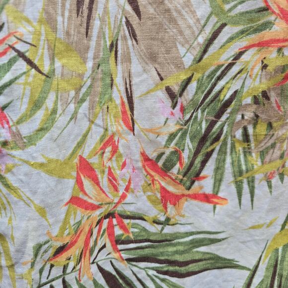 J. Jill Love Linen Tropical Palm Sheath Dress Beach Multicolor SZ XL Fully Lined - Picture 4 of 7